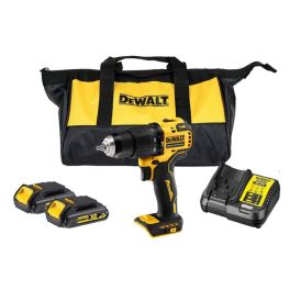DEWALT Akku slagboremaskine DCD709S2-QW 18V inkl. taske, batterier og lader