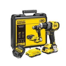 Stanley Boremaskine 18V SFMCD725D2K-QW 2x2Ah m/batteri & lader