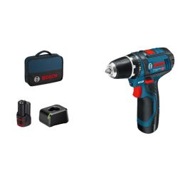 BOSCH PROFESSIONAL Akkuskruetrækker GSR 12V-15 m/taske, batter & lader