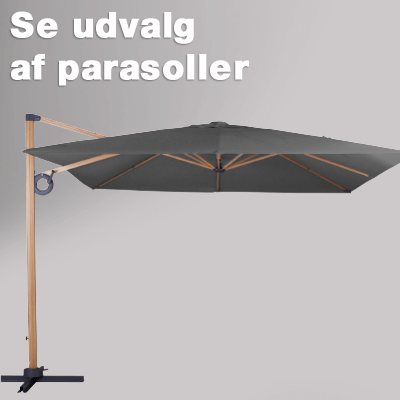 BAUHAUS store udvalg af parasoller 