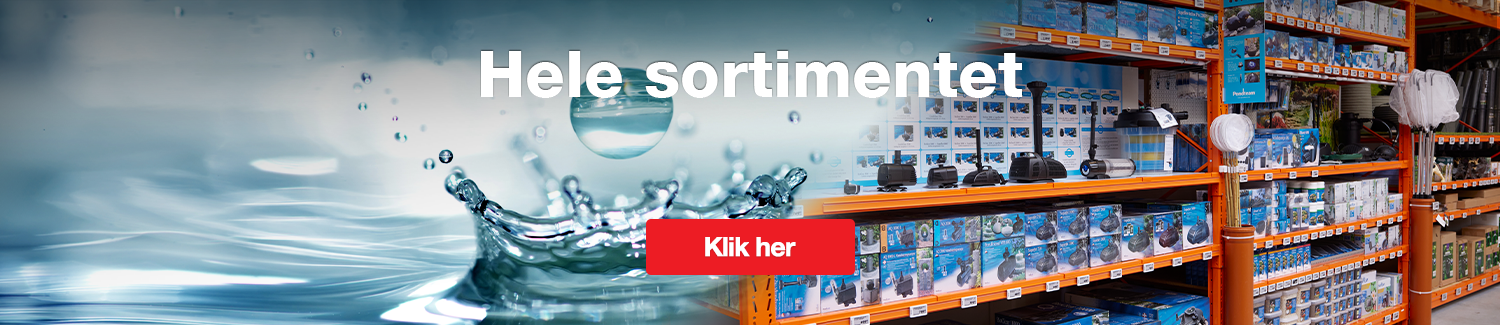 Hele sortimentet til regn og vand
